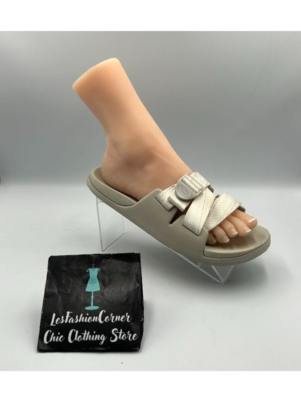 Chaco Women's Beige Chillos Slide Adjustable Straps Size 9 3360 - Picture 15 of 16